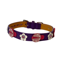 Load image into Gallery viewer, Eudora Ladybug Leather Dog Collar Product vendor