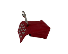 Load image into Gallery viewer, Bells Leather Poop Bag Holder with Nickel Stud Cluster 