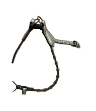 Cargar imagen en el visor de la galería, Brie Metallic Leather Step-In Dog Harness w-Crystals on Strap Product vendor