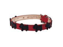 Load image into Gallery viewer, Malka Crystal Leather Dog Collar