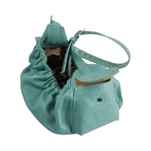 Cargar imagen en el visor de la galería, Sky Blue leather dog sling carrier