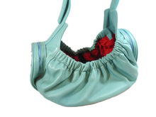 Load image into Gallery viewer, Bells Leather Sling Carrier with Side Zipper Pocket &, Nickel Studs - Around The Collar NY