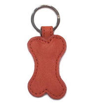 Load image into Gallery viewer, Classic Leather Bone Key FOB - Around The Collar NY