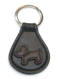 Malka Leather Dog Key FOB - Around The Collar NY
