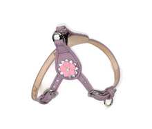 Load image into Gallery viewer, Penelope Flower Leather  Dog Step-In Harness with Austrian Crystal on Flower