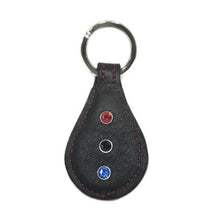Load image into Gallery viewer, Brie Leather Key FOB with Swarovski Jewels - Around The Collar NY