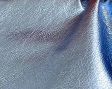 Cargar imagen en el visor de la galería, Blue Metallic Leather for dog accessories