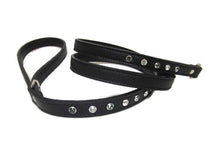 Load image into Gallery viewer, Brie Leather 2 Tone Crystal Dog Leash Product vendor