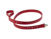 Load image into Gallery viewer, Brie Leather 2 Tone Crystal Dog Leash