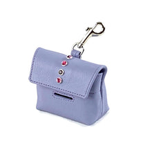 Load image into Gallery viewer, Brie Leather Poop Bag Holder with Single Row Swarovski Crystals - Around The Collar NY