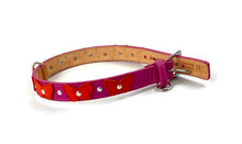 Load image into Gallery viewer, Butterfly Leather Collar with Crystals on Butterfly & Collar WIP - Around The Collar NY