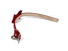 Load image into Gallery viewer, Leather Bow Dog  Collar with Swarovski Crystal on Loop - Around The Collar NY