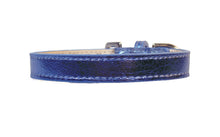 Cargar imagen en el visor de la galería, Classic Metallic Leather Dog Collar Product vendor
