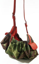 Load image into Gallery viewer, Camouflage Sling Carrier with Leather Strap & Pocket Flap - Around The Collar NY