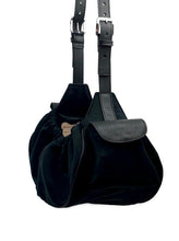 Cargar imagen en el visor de la galería, Classic Ultra Suede and Leather Dog Sling Carrier Product vendor