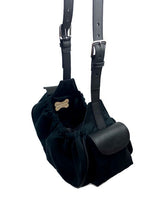 Cargar imagen en el visor de la galería, Classic Ultra Suede and Leather Dog Sling Carrier Product vendor