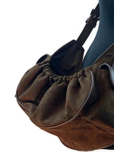 Cargar imagen en el visor de la galería, Classic Ultra Suede and Leather Dog Sling Carrier Product vendor
