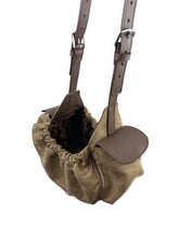 Cargar imagen en el visor de la galería, Classic Ultra Suede and Leather Dog Sling Carrier Product vendor