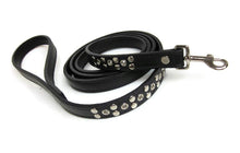 Load image into Gallery viewer, Jaxon Leather Dog Leash with Nickel Eyelet & Stud Cluster Product vendor