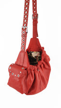 Load image into Gallery viewer, Jaxon Leather Holiday Dog Sling Carrier Product vendor
