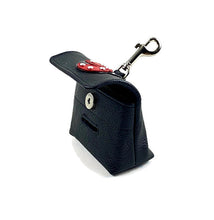Load image into Gallery viewer, Eudora Ladybug Leather Poop Bag Holder - Around The Collar NY