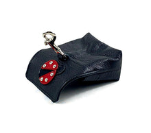 Load image into Gallery viewer, Eudora Ladybug Leather Poop Bag Holder - Around The Collar NY