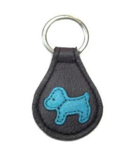 Cargar imagen en el visor de la galería, Malka Leather Dog Key FOB - Around The Collar NY