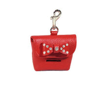 Load image into Gallery viewer, Bow Poop Bag Holder with Swarovski Crystals on Bow - Around The Collar NY