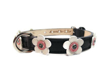Load image into Gallery viewer, Riley Leather Flower Dog Collar