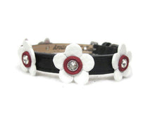 Load image into Gallery viewer, Riley Leather Flower Dog Collar Product vendor
