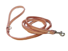 Cargar imagen en el visor de la galería, Classic Metallic Leather Dog Leash Product vendor