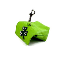 Load image into Gallery viewer, Shamrock Leather Poop Bag Holder - Around The Collar NY