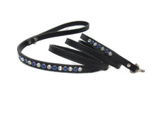 Load image into Gallery viewer, Shanti Leather 2 Tone Crystal Leash - Around The Collar NY