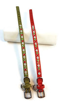 Load image into Gallery viewer, Shanti Christmas Dog Leather Collar Product vendor