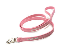 Load image into Gallery viewer, Shanti Leather Leash with Closely Spaced Crystals Product vendor
