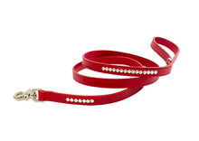 Load image into Gallery viewer, Shanti Leather Leash with Closely Spaced Crystals Product vendor