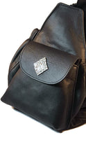 Load image into Gallery viewer, Maria with Diamond on Pocket Flap Leather Sling - Around The Collar NY