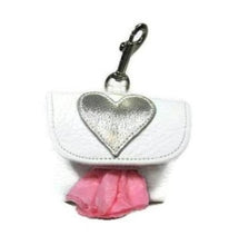 Load image into Gallery viewer, Leather Heart Poop Bag Holder - Around The Collar NY
