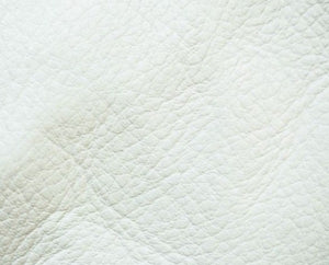 White genuine leather