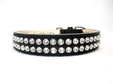 Load image into Gallery viewer, Ava Double Row Austrian Crystal Christmas Leather Dog Collar Product vendor
