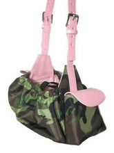 Load image into Gallery viewer, Camouflage Sling Carrier with Leather Strap & Pocket Flap - Around The Collar NY