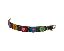 Load image into Gallery viewer, Emma Multi Flower Dog Collar w/ Double Row Crystals Between &amp; on Flower