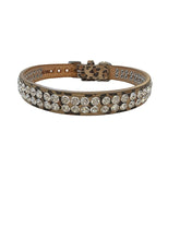 Load image into Gallery viewer, Ava Leopard Printed Leather w-Double Row Crystals Close Together Product vendor