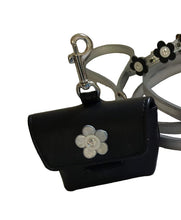 Cargar imagen en el visor de la galería, Riley Leather Flower Poop Bag Holder Product vendor