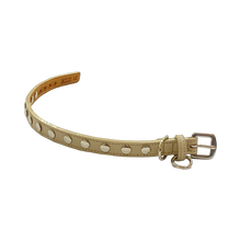 Cargar imagen en el visor de la galería, ELVIS Single Row Nickel Studs Leather Dog Collar Product vendor