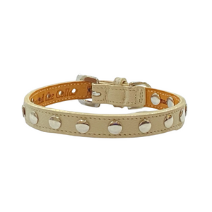 ELVIS Single Row Nickel Studs Leather Dog Collar Product vendor