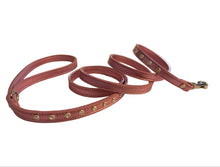 Load image into Gallery viewer, Crystal Brie Leather Dog Leash
