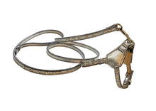 Cargar imagen en el visor de la galería, Brie Silver w-Clear Crystals Leather Dog Harness