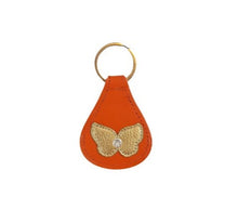 Load image into Gallery viewer, Butterfly leather Key FOB