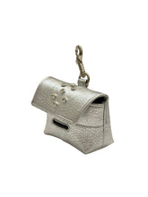 Load image into Gallery viewer, Silver Leather w/Clear Crystals Callie Poop Bag Holder